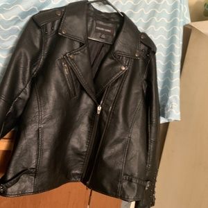 Colleen Lopez PU Leather Coat